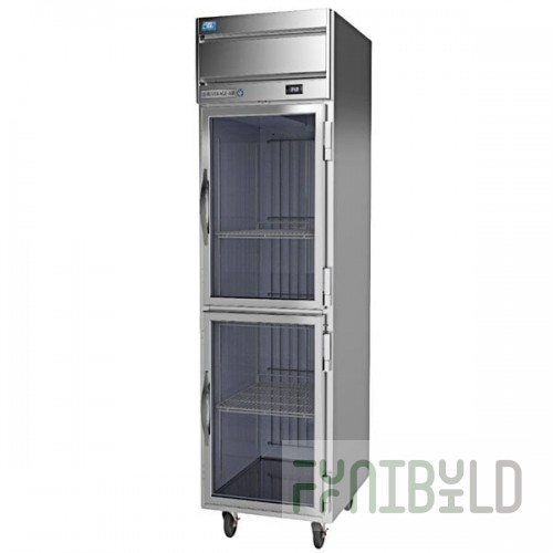Beverage-Air CT1HC-1HG Cross-Temp 1 Section Convertible Reach-In Refrigerator / Freezer with Half Glass Doors