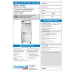 Continental Refrigerator 1RXS-N-SA-HD 36 1/4