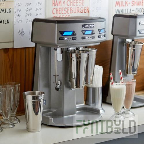 Waring WDM360TX Triple Spindle Three Speed Drink Mixer with Timer - 120V, 1125W