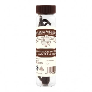 Nielsen-Massey 2-Count Madagascar Bourbon Vanilla Bean Vial - 12/Case