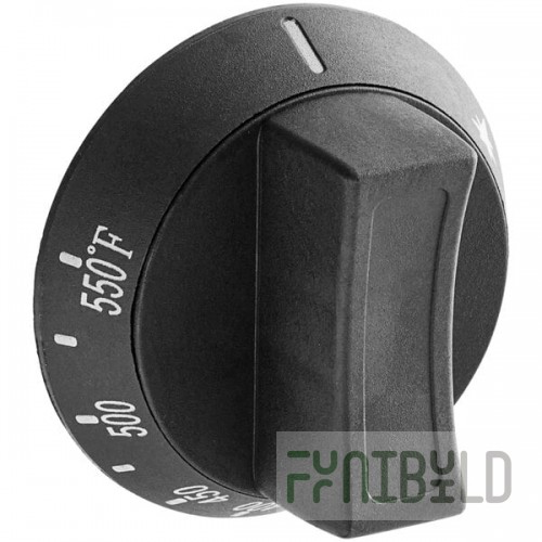 MainStreet Equipment 541MSR1253 Oven Knob for E24, E36, and E60 Series