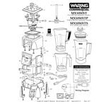 Waring 503345 Blade Assembly for MX and NDG Series Blenders