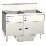 Pitco® FBG24-D Liquid Propane 57-87 lb. Flat Bottom Floor Fryer with Digital Controls - 120,000 BTU