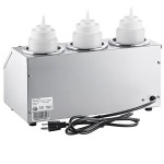 Carnival King Triple 32 oz. Sauce / Topping Bottle Warmer with 6 Squeeze Bottles - 600W, 120V