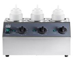 Carnival King Triple 32 oz. Sauce / Topping Bottle Warmer with 6 Squeeze Bottles - 600W, 120V