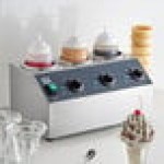 Carnival King Triple 32 oz. Sauce / Topping Bottle Warmer with 6 Squeeze Bottles - 600W, 120V
