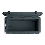 CaterGator CG100CHRW Charcoal 110 Qt. Mobile Rotomolded Outdoor Cooler / Ice Chest