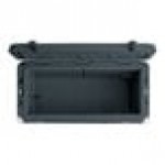 CaterGator CG100CHRW Charcoal 110 Qt. Mobile Rotomolded Outdoor Cooler / Ice Chest