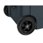 CaterGator CG100CHRW Charcoal 110 Qt. Mobile Rotomolded Outdoor Cooler / Ice Chest