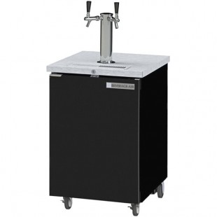 Beverage-Air DD24HC-1-B-024 Double Tap Kegerator Beer Dispenser - Black, (1) 1/2 Keg Capacity Beverage-Air DD24HC-1-B-024 Double Tap Kegerator Beer Dispenser - Black, (1) 1/2 Keg Capacity