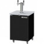 Beverage-Air DD24HC-1-B-024 Double Tap Kegerator Beer Dispenser - Black, (1) 1/2 Keg Capacity