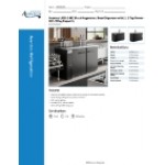 Avantco UDD-2-HC Black Kegerator / Beer Dispenser with (1) 2 Tap Tower - (2) 1/2 Keg Capacity