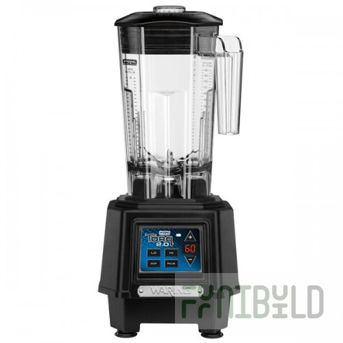 Waring TBB160 2 hp Torq 2.0 Blender with Electronic Touchpad Controls, Countdown Timer, and 48 oz. Co-Polyester Container - 120V