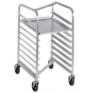 Channel 425AN-HD 9 Pan End Load Heavy-Duty Aluminum Nesting Bun / Sheet Pan Rack - Assembled Channel 425AN-HD 9 Pan End Load Heavy-Duty Aluminum Nesting Bun / Sheet Pan Rack - Assembled
