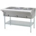 Eagle Group SHT3 Liquid Propane Steam Table Three Pan - All Stainless Steel - Open Well Eagle Group SHT3 Liquid Propane Steam Table Three Pan - All Stainless Steel - Open Well