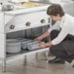 ServIt Three Pan Sealed Well Electric Steam Table with Partially Enclosed Base - 120V, 1500W