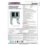 Southbend PCG50S/SD Platinum Series 5-Shelf Single Deck Full Size Standard Natural Gas Convection Oven - 50,000 BTU Southbend PCG50S/SD Platinum Series 5-Shelf Single Deck Full Size Standard Natural Gas Convection Oven - 50,000 BTU