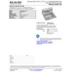 Zurn Elkay CHSB1716C 16 3/4 Zurn Elkay CHSB1716C 16 3/4