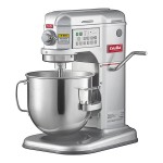 Estella EMIX8 Silver 8 Qt. Programmable Bowl Lift Countertop Mixer with Standard Accessories - 120V, 4/5 hp Estella EMIX8 Silver 8 Qt. Programmable Bowl Lift Countertop Mixer with Standard Accessories - 120V, 4/5 hp