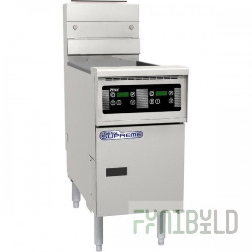 Pitco® SSH60W-D Solofilter Solstice Supreme Liquid Propane 50-60 lb. Floor Fryer with Digital Controls - 100,000 BTU