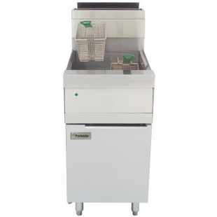 Frymaster HD60G-T Liquid Propane 80 lb. High Efficiency Decathlon Floor Fryer with Thermatron Controls