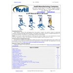 Vestil 350 lb. Hand Winch Fork Lift Truck with 22 7/16