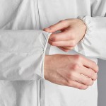 Lavex White 53 GSM Heavy Weight Microporous Polypropylene Zipper Front Long Sleeve Coveralls with Elastic Wrists and Ankles - XL - 25/Case Lavex White 53 GSM Heavy Weight Microporous Polypropylene Zipper Front Long Sleeve Coveralls with Elastic Wrists and Ankles - XL - 25/Case