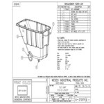 Wesco Industrial Products 272575 0.5 Cu. Yd. Black Polyethylene Utility-Duty Tilt Truck Wesco Industrial Products 272575 0.5 Cu. Yd. Black Polyethylene Utility-Duty Tilt Truck