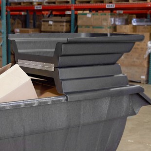 Rubbermaid® 1 Cubic Yard Black Rotomolded Tilt Truck / Trash Cart with Hinged Dome Lid (850 lb.) Rubbermaid® 1 Cubic Yard Black Rotomolded Tilt Truck / Trash Cart with Hinged Dome Lid (850 lb.)