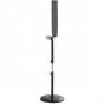Lavex Black Metal Soap / Sanitizer Dispenser Adjustable Floor Stand with Plastic Base Plate Lavex Black Metal Soap / Sanitizer Dispenser Adjustable Floor Stand with Plastic Base Plate