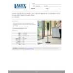 Lavex Black Metal Soap / Sanitizer Dispenser Adjustable Floor Stand with Plastic Base Plate Lavex Black Metal Soap / Sanitizer Dispenser Adjustable Floor Stand with Plastic Base Plate