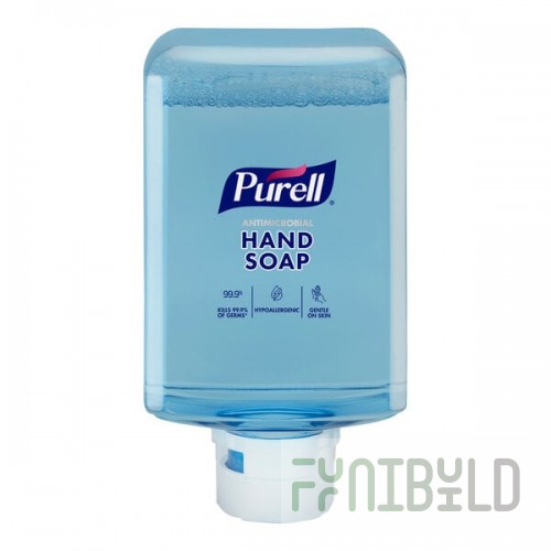 PURELL® 8383-02 ES10 1,200 mL Fragrance-Free Antimicrobial Foaming Hand Soap - 2/Case