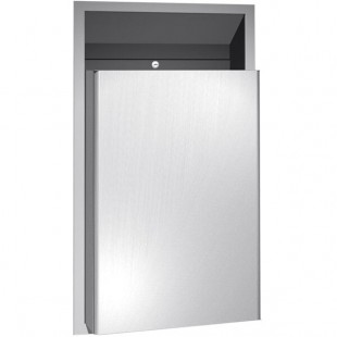 American Specialties, Inc. 10-0458 12 Gallon Stainless Steel Semi-Recessed Trash Can American Specialties, Inc. 10-0458 12 Gallon Stainless Steel Semi-Recessed Trash Can
