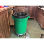 Continental 3200GY Huskee 32 Gallon Gray Round Trash Can