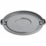 Lavex 20 Gallon Gray Round Commercial Trash Can Lid