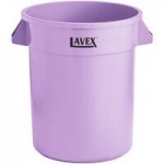 Lavex 20 Gallon Gray Round Commercial Trash Can Lid
