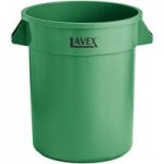 Lavex 20 Gallon Gray Round Commercial Trash Can Lid