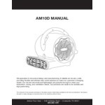 Bissell Commercial AM10D Yellow 3-Speed Air Mover - 1/3 HP