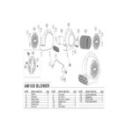 Bissell Commercial AM10D Yellow 3-Speed Air Mover - 1/3 HP