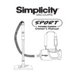 Simplicity Sport S100.6 Portable Canister Vacuum / Blower with Tool Kit Simplicity Sport S100.6 Portable Canister Vacuum / Blower with Tool Kit