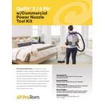 ProTeam GoFit® 3 PH 107770 3 Qt. Backpack Vacuum with Commercial Power Nozzle Kit - 120V ProTeam GoFit® 3 PH 107770 3 Qt. Backpack Vacuum with Commercial Power Nozzle Kit - 120V
