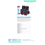 NaceCare Solutions RSV 150 911296 6 Qt. Corded Backpack Vacuum with ASTB2 Combination Floor Toolkit - 110/120V