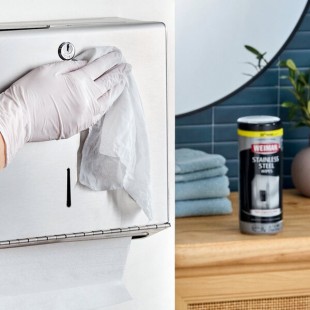 Weiman W92 30 ct. Stainless Steel Cleaning & Polishing Wipes - 4/Case