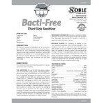 Noble Chemical 1 Gallon / 128 oz. Bacti-Free Concentrated Third Sink Sanitizer - 4/Case