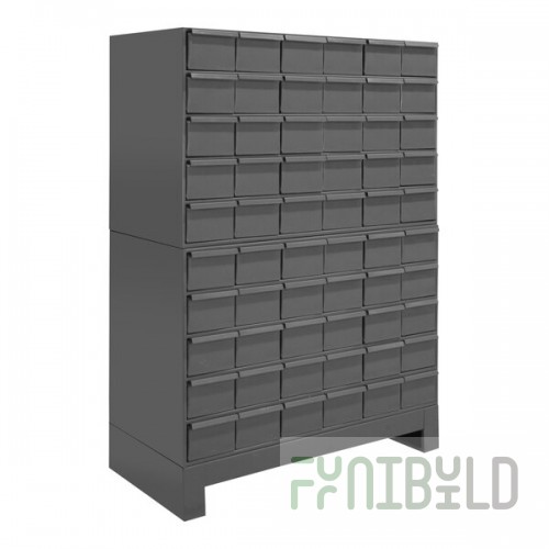 Durham Mfg 60-Drawer Steel Storage Cabinet with Large Drawers and 5 1/4