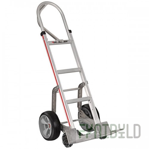 Magliner 500 lb. Self-Stabilizing Hand Truck with Vertical Loop Handle and Straight Back Frame HRK15AUAE2