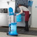 San Jamar Saf-T-Ice 50 lb. Polypropylene Ice Tote Transport Set with 2 Ice Totes and Cart San Jamar Saf-T-Ice 50 lb. Polypropylene Ice Tote Transport Set with 2 Ice Totes and Cart