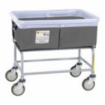 R&B Wire Products, Inc. 3 Bushel Red Elevated Antimicrobial Vinyl Basket Truck with Bumper 463SOB/ANTI/RD R&B Wire Products, Inc. 3 Bushel Red Elevated Antimicrobial Vinyl Basket Truck with Bumper 463SOB/ANTI/RD