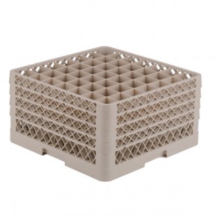 Vollrath TR9EEEE Traex® Full-Size Beige 49-Compartment 9 7/16