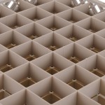 Vollrath TR9EEEE Traex® Full-Size Beige 49-Compartment 9 7/16
